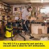 imageKrcher WD 3 MultiPurpose 45 Gallon WetDry Shop Vacuum Cleaner with Attachments  Blower Feature Compact SpaceSaving Design Great for Car CleaningWD 5P