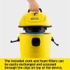 imageKrcher WD 3 MultiPurpose 45 Gallon WetDry Shop Vacuum Cleaner with Attachments  Blower Feature Compact SpaceSaving Design Great for Car CleaningWD1 Classic