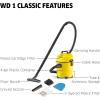 imageKrcher WD 3 MultiPurpose 45 Gallon WetDry Shop Vacuum Cleaner with Attachments  Blower Feature Compact SpaceSaving Design Great for Car CleaningWD1 Classic