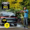 imageKrcher Pressure Washer K2100PS CETA Certified 3 Spray Nozzles Detergent Tank for Cars Driveways Siding Patios 12 GPMK1800PS
