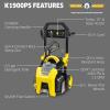 imageKrcher Pressure Washer K2100PS CETA Certified 3 Spray Nozzles Detergent Tank for Cars Driveways Siding Patios 12 GPMK1900PS