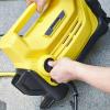 imageKrcher Pressure Washer K3 Follow Me 1800 PSI 25 ft Hose 2 Spray Wands Onboard Storage Features Wheeled  13 GPMK 2 Entry