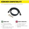 imageKrcher Pressure Washer Surface Cleaner 15quot Quick Connect 26003200 PSI Ideal for Driveways Patios Decks Sidewalks25 ft Hose
