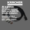 imageKrcher Pressure Washer Surface Cleaner 15quot Quick Connect 26003200 PSI Ideal for Driveways Patios Decks Sidewalks25 ft Hose