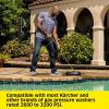 imageKrcher Pressure Washer Surface Cleaner 15quot Quick Connect 26003200 PSI Ideal for Driveways Patios Decks Sidewalks3200 PSI Surface Cleaner