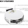 imageKrcher RCV 5 Robot Vacuum Cleaner with Mop Function 5000Pa Remote Control via App LiDar Navigation Dual Laser and AI Floor Mapping Obstacle Recognition 140 min Run Time Hard Floors and CarpetsRCV 5 Robotic Vac