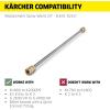 imageKrcher Universal 24quot Spray Lance for Pressure Washers up to 4000 PSI  QuickConnectM22  Stainless Steel Wand