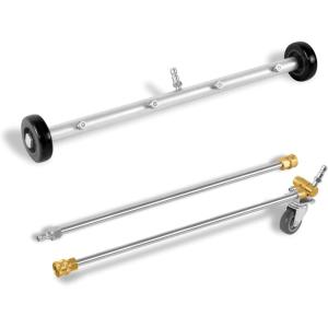 image:imageKrcher Pressure Washer Surface Cleaner 15quot 3 Wheels Stainless Steel Quick Connect 4000 PSI Ideal for Driveways Patios Decks SidewalksUndercarriage Cleaner Kit