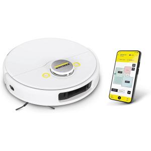 imageKrcher RCV 5 Robot Vacuum Cleaner with Mop Function 5000Pa Remote Control via App LiDar Navigation Dual Laser and AI Floor Mapping Obstacle Recognition 140 min Run Time Hard Floors and CarpetsRCV 5 Robotic Vac