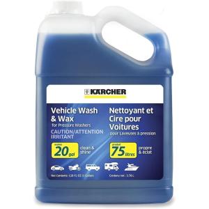 imageKrcher Vehicle Wash and Wax Pressure Washer Detergent Cleans Cars Bikes Trucks Boats and More Highly Concentrated Makes up to 20 gal of CleanerVehicle Wash  Wax