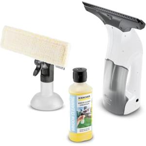 imageKrcher WV 1 Electric Window Vacuum Squeegee 10quot  Perfect for Showers Mirrors Glass and Countertops  Electric SqueegeeWV 1 White