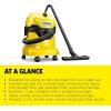 image:imageKrcher WD 4 MultiPurpose 53 Gallon WetDry Shop Vacuum Cleaner with Attachments SpaceSaving Design Heavy DutyWD 4