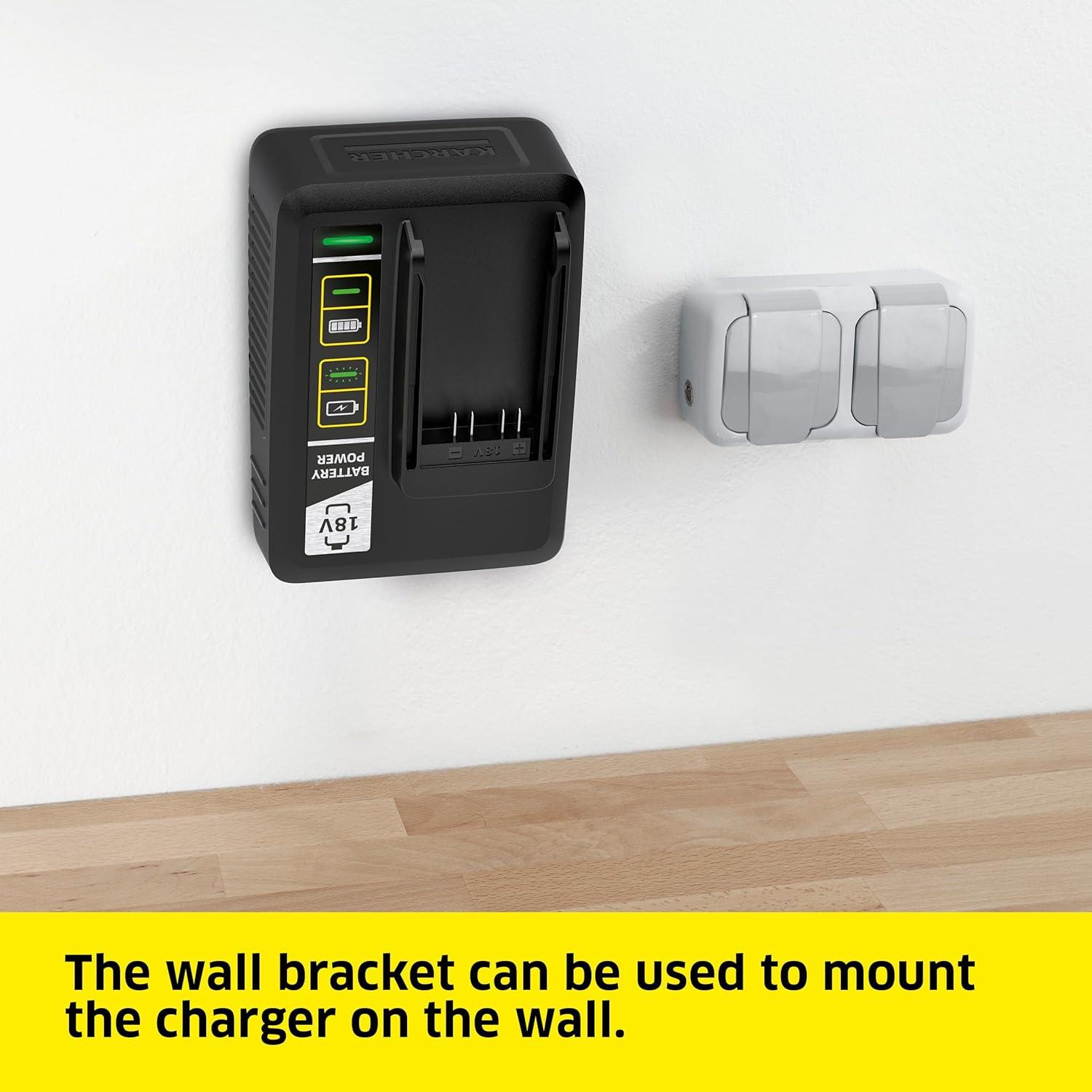 image:imageKarcher Fast Charger 18V  Compatible with Karcher 18V Batteries 25V and 50VCharger