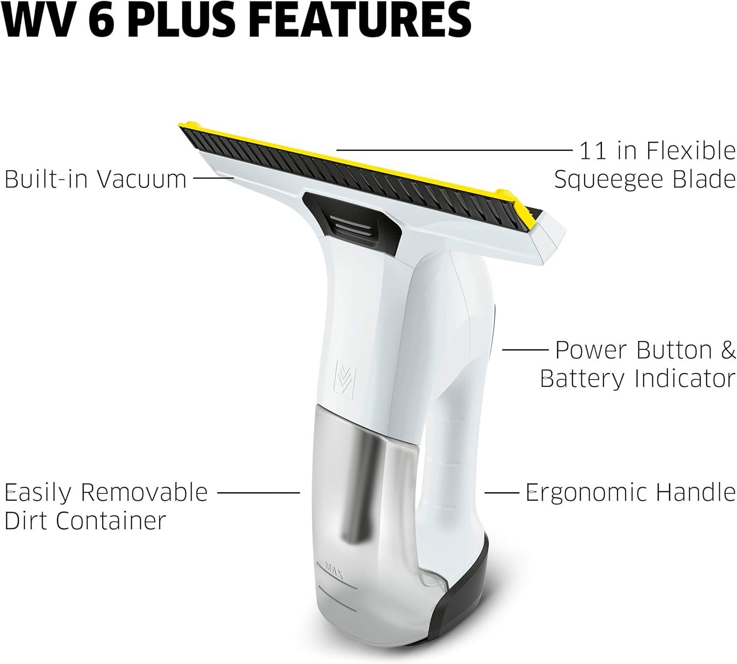 image:imageKarcher Window Vacuum Suction Head 67  Compatible with Karcher WV 6  Ideal for Cleaning Mirrors Lattice Windows Flat Tiles and Other Small Windows and Surfaces 2024WV 6 White