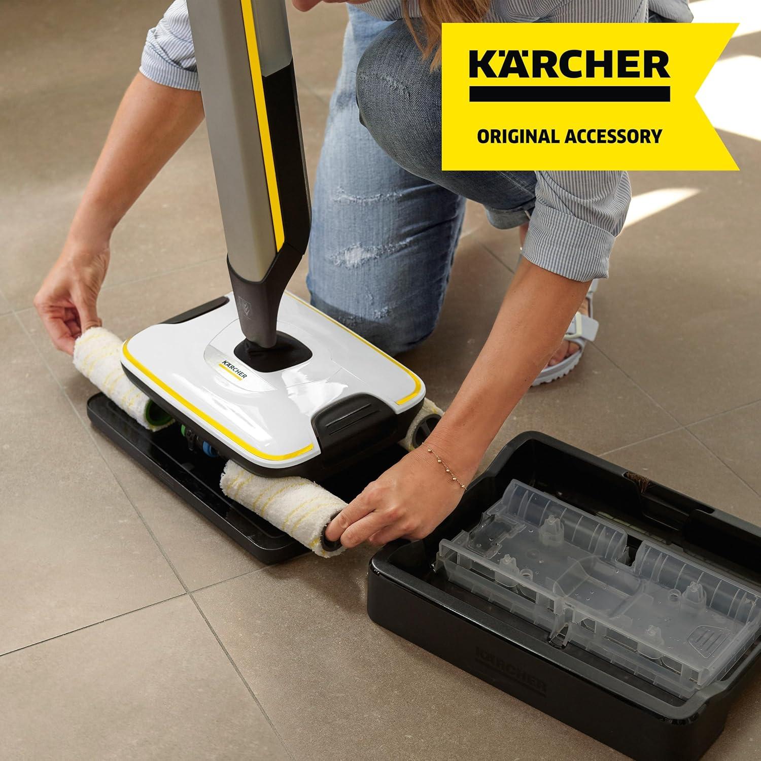 image:imageKrcher FC Stone and Tile Rollers for Karcher FC3 FC5 FC7 Electric Floor Cleaner Mop Microfiber Rollers  2 PackMultiSurface Roller
