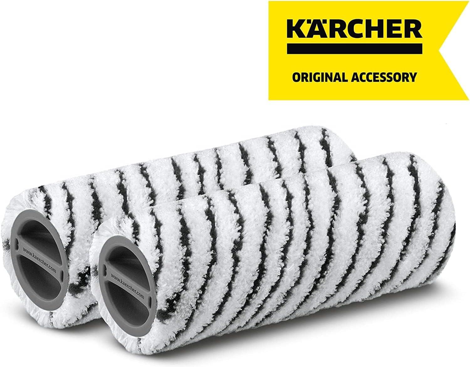 image:imageKrcher FC Stone and Tile Rollers for Karcher FC3 FC5 FC7 Electric Floor Cleaner Mop Microfiber Rollers  2 PackStoneSurface Rollers