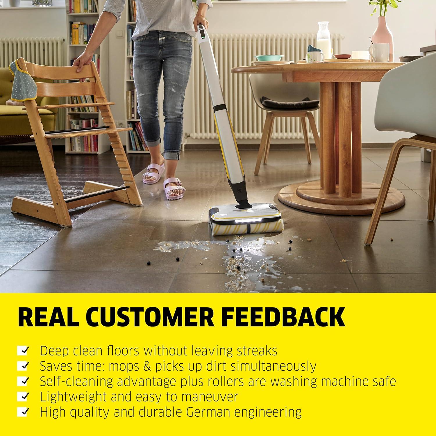image:imageKrcher Floor Cleaner Concentrate for All Hard Floors Universal  Multi Purpose Floor Soap  Designed for Karcher Electric Hard Floor Cleaners FC 3 FC 5 and FC 7  StreakFree  169 ozFC 7 Electric Hard Floor Cleaner