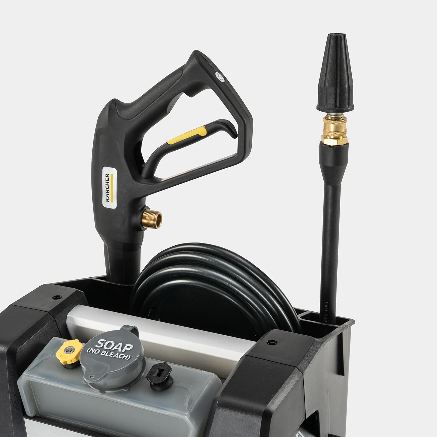 image:imageKrcher Pressure Washer K1700PSB Cube 3 Spray Nozzles Detergent Tank for Cars Driveways Siding Patios 1700 PSI 146 max GPM BlackBlack