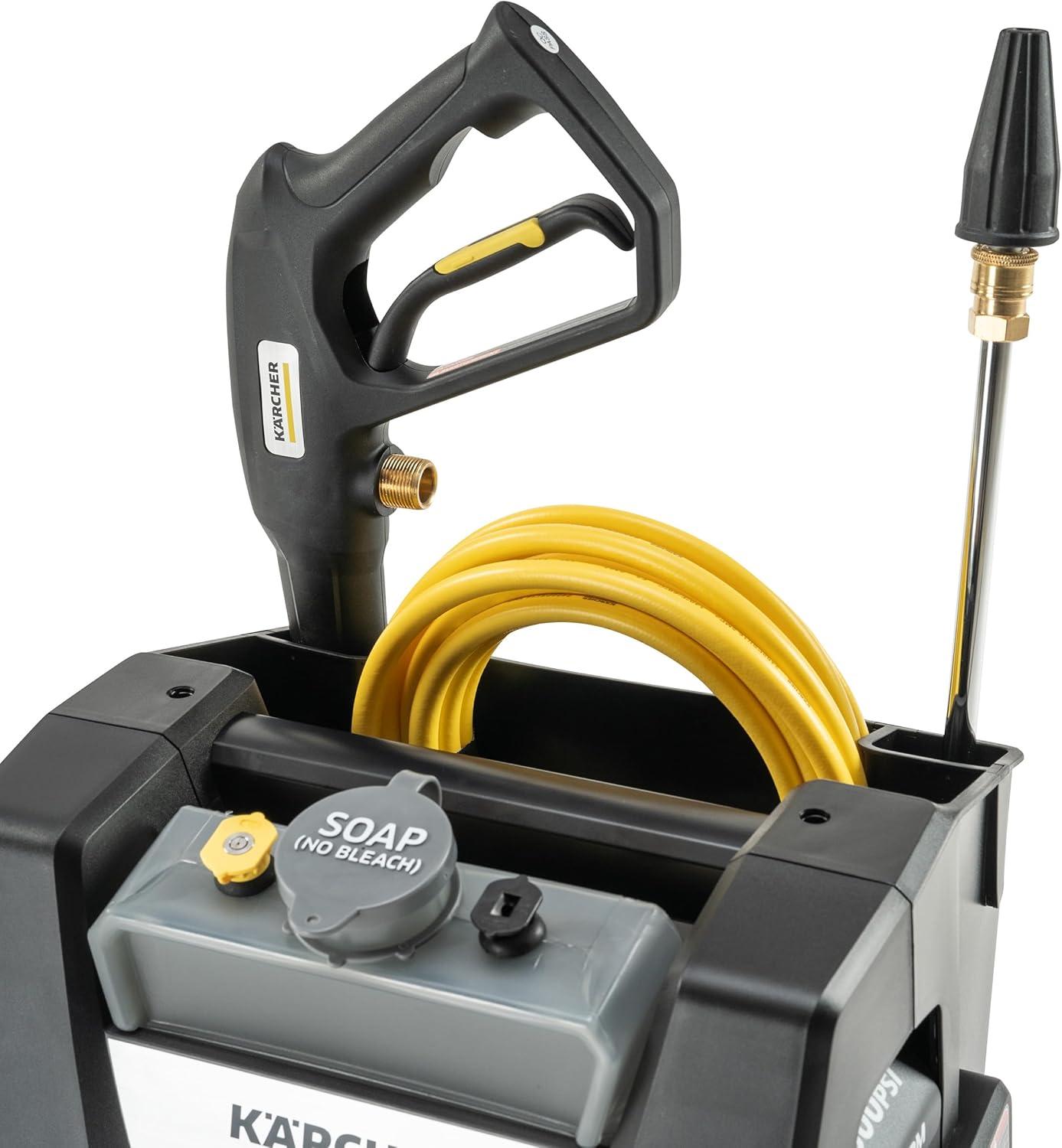 image:imageKrcher Pressure Washer K1700PSB Cube 3 Spray Nozzles Detergent Tank for Cars Driveways Siding Patios 1700 PSI 146 max GPM BlackBlack