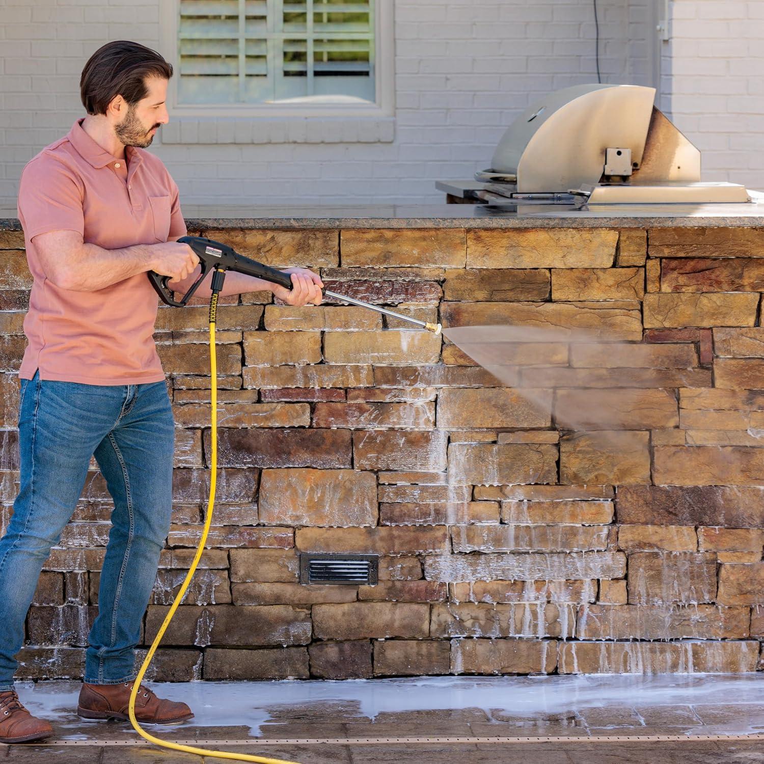 image:imageKrcher Pressure Washer K1700PSB Cube 3 Spray Nozzles Detergent Tank for Cars Driveways Siding Patios 1700 PSI 146 max GPM BlackBlack