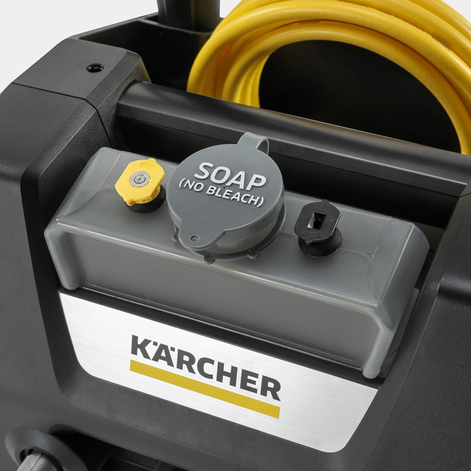 image:imageKrcher Pressure Washer K1700PSB Cube 3 Spray Nozzles Detergent Tank for Cars Driveways Siding Patios 1700 PSI 146 max GPM BlackBlack