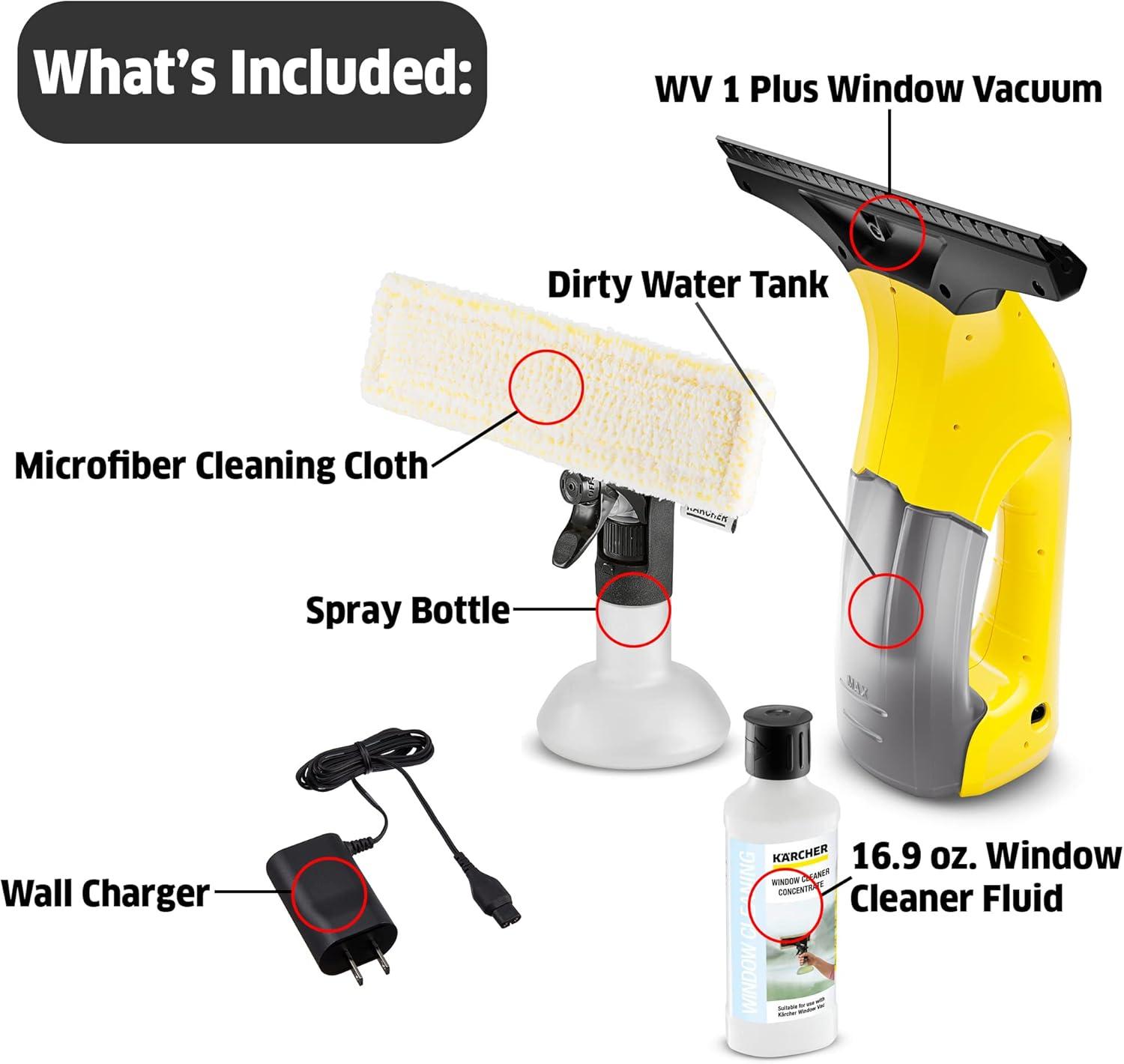 image:imageKrcher WV Replacement Blades for Karcher WV 6 Window Vacuum Squeegee Blades  2 PackWV 1 Yellow