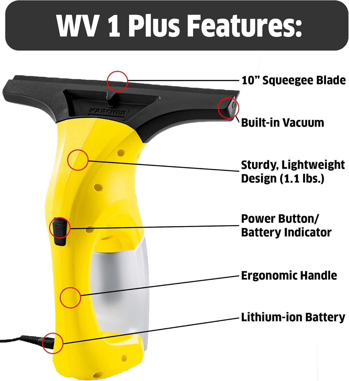 image:imageKrcher WV Replacement Blades for Karcher WV 6 Window Vacuum Squeegee Blades  2 PackWV 1 Yellow