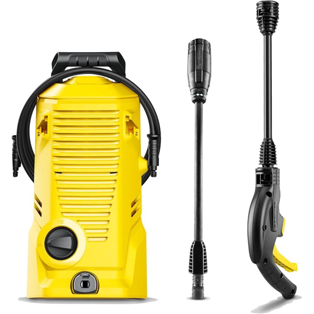 image:imageKrcher Pressure Washer K1700B CETA Certified 3 Spray Nozzles Detergent Tank for Cars Driveways Siding Patios 12 max GPMYellow