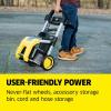 image:imageKrcher Pressure Washer K1700B CETA Certified 3 Spray Nozzles Detergent Tank for Cars Driveways Siding Patios 12 max GPMYellow