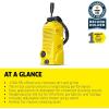 image:imageKrcher Pressure Washer K1700B CETA Certified 3 Spray Nozzles Detergent Tank for Cars Driveways Siding Patios 12 max GPMYellow