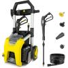 image:imageKrcher Pressure Washer K1700B CETA Certified 3 Spray Nozzles Detergent Tank for Cars Driveways Siding Patios 12 max GPMYellow