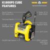image:imageKrcher Pressure Washer K1700PSB Cube 3 Spray Nozzles Detergent Tank for Cars Driveways Siding Patios 1700 PSI 146 max GPM BlackYellow