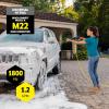 image:imageKrcher Pressure Washer K1700PSB Cube 3 Spray Nozzles Detergent Tank for Cars Driveways Siding Patios 1700 PSI 146 max GPM BlackYellow