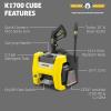 image:imageKrcher Pressure Washer K1700PSB Cube 3 Spray Nozzles Detergent Tank for Cars Driveways Siding Patios 1700 PSI 146 max GPM BlackYellow