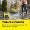 image:imageKrcher Pressure Washer K1700PSB Cube 3 Spray Nozzles Detergent Tank for Cars Driveways Siding Patios 1700 PSI 146 max GPM BlackYellow
