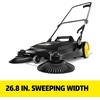 image:imageKrcher Walk Behind Outdoor Push Sweeper S 4 Twin GoFurther for Workshops Sidewalks Driveways or Garages with Debris Grabber 525 Gallon Capacity 268 Sweeping WidthBlack
