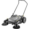 image:imageKrcher Walk Behind Outdoor Push Sweeper S 4 Twin GoFurther for Workshops Sidewalks Driveways or Garages with Debris Grabber 525 Gallon Capacity 268 Sweeping WidthGray