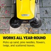 image:imageKrcher Walk Behind Outdoor Push Sweeper S 4 Twin GoFurther for Workshops Sidewalks Driveways or Garages with Debris Grabber 525 Gallon Capacity 268 Sweeping WidthYellow