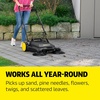 image:imageKrcher Walk Behind Outdoor Push Sweeper S 4 Twin GoFurther for Workshops Sidewalks Driveways or Garages with Debris Grabber 525 Gallon Capacity 268 Sweeping WidthBlack