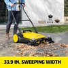 image:imageKrcher Walk Behind Outdoor Push Sweeper S 4 Twin GoFurther for Workshops Sidewalks Driveways or Garages with Debris Grabber 525 Gallon Capacity 268 Sweeping WidthYellow