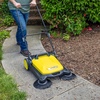 image:imageKrcher Walk Behind Outdoor Push Sweeper S 4 Twin GoFurther for Workshops Sidewalks Driveways or Garages with Debris Grabber 525 Gallon Capacity 268 Sweeping WidthYellow
