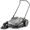 image:imageKrcher Walk Behind Outdoor Push Sweeper S 4 Twin GoFurther for Workshops Sidewalks Driveways or Garages with Debris Grabber 525 Gallon Capacity 268 Sweeping WidthGray