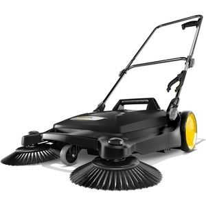image:imageKrcher Walk Behind Outdoor Push Sweeper S 4 Twin GoFurther for Workshops Sidewalks Driveways or Garages with Debris Grabber 525 Gallon Capacity 268 Sweeping WidthBlack