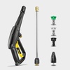 image:imageKrcher K 4 Foam Cannon 1900 PSI Electric Pressure Washer with Turbo Nozzle and Large Wheels for AllTerrain Home Maintenance and Foam Cannon for Vehicle Cleaning