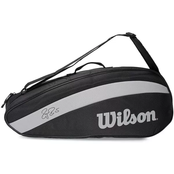 WILSON 3 Pack, Black/White, Holds up to 3 Rackets