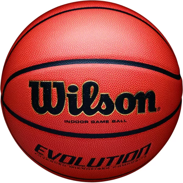 WILSON Evolution Indoor Game Basketballs - Size 5, Size 6 and Size 7