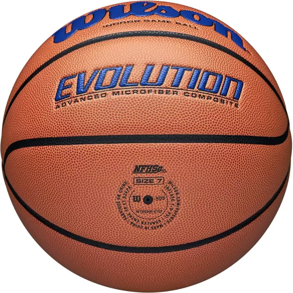 WILSON Evolution Indoor Game Basketballs - Size 5, Size 6 and Size 7