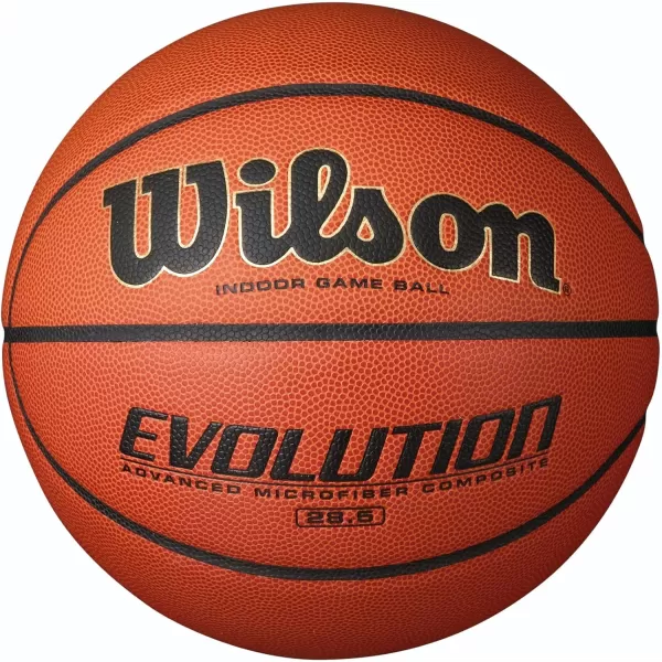 WILSON Evolution Indoor Game Basketballs - Size 5, Size 6 and Size 7