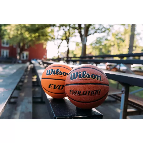 WILSON Evolution Indoor Game Basketballs - Size 5, Size 6 and Size 7