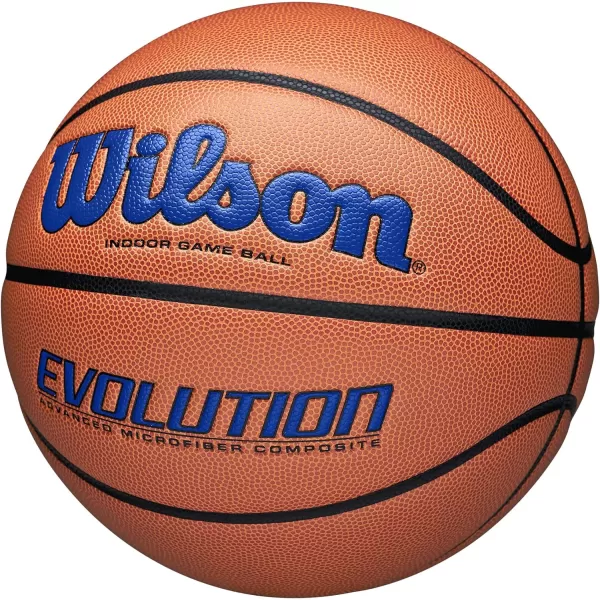 WILSON Evolution Indoor Game Basketballs - Size 5, Size 6 and Size 7